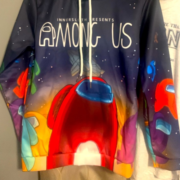 Youth large hoodie sweatshirt Among us NWT! - Picture 2 of 2